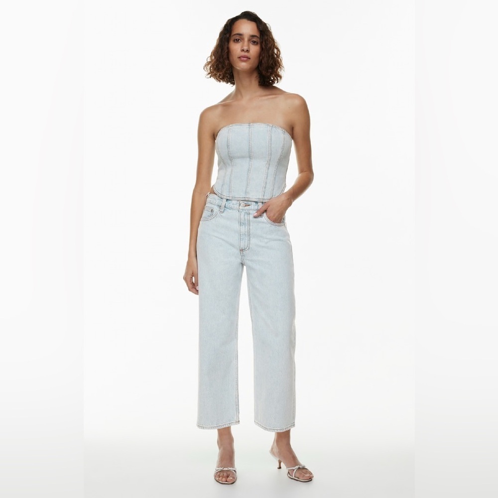 NEW Denim Forum The '90s Iggy Lo-rise Cropped Jean Size 27